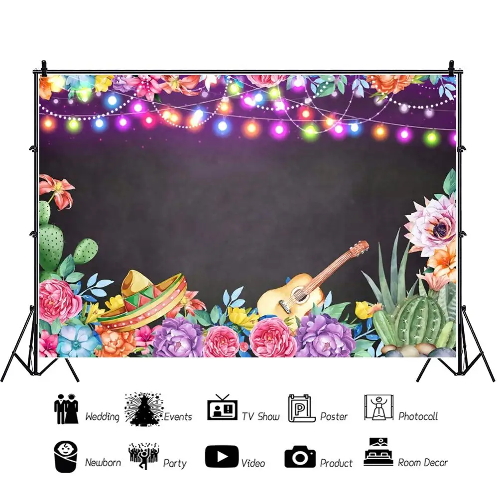 Laeacco Shiny Colorful Lights Flowers Guitar Background Music Theme Photography Backdrop Customized Photophone For Photo Studio
Laeacco Shiny Colorful Lights Flowers Guitar Background Music Theme Photography Backdrop Customized Photophone For Photo Studio