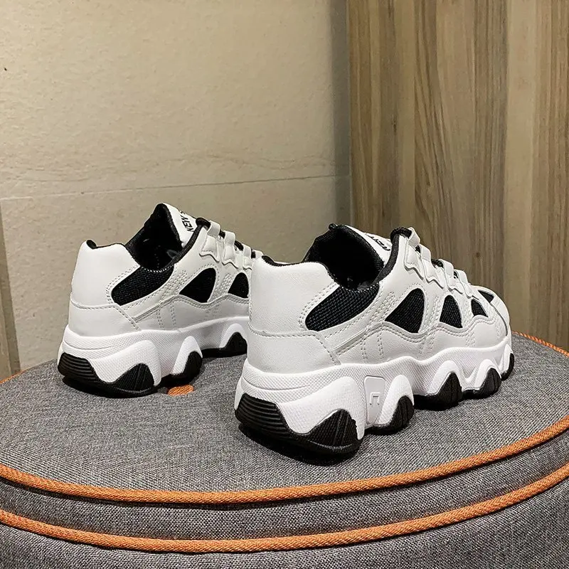 Women's Chunky Sneakers 2021 Fashion Women Platform Shoes Lace Up Breathable Vulcanize Shoes Women Female Trainers Dad Shoes
Women's Chunky Sneakers 2021 Fashion Women Platform Shoes Lace Up Breathable Vulcanize Shoes Women Female Trainers Dad Shoes