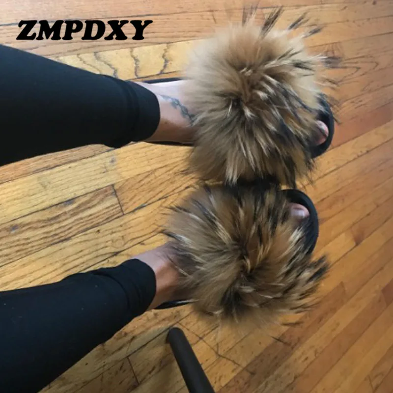 Fur Slides For Women Real Fox Fur Slippers Cute Fluffy Raccoon Fur Sandals Indoor Flat Big Fur Slides Ladies Luxury Flip Flops
Fur Slides For Women Real Fox Fur Slippers Cute Fluffy Raccoon Fur Sandals Indoor Flat Big Fur Slides Ladies Luxury Flip Flops