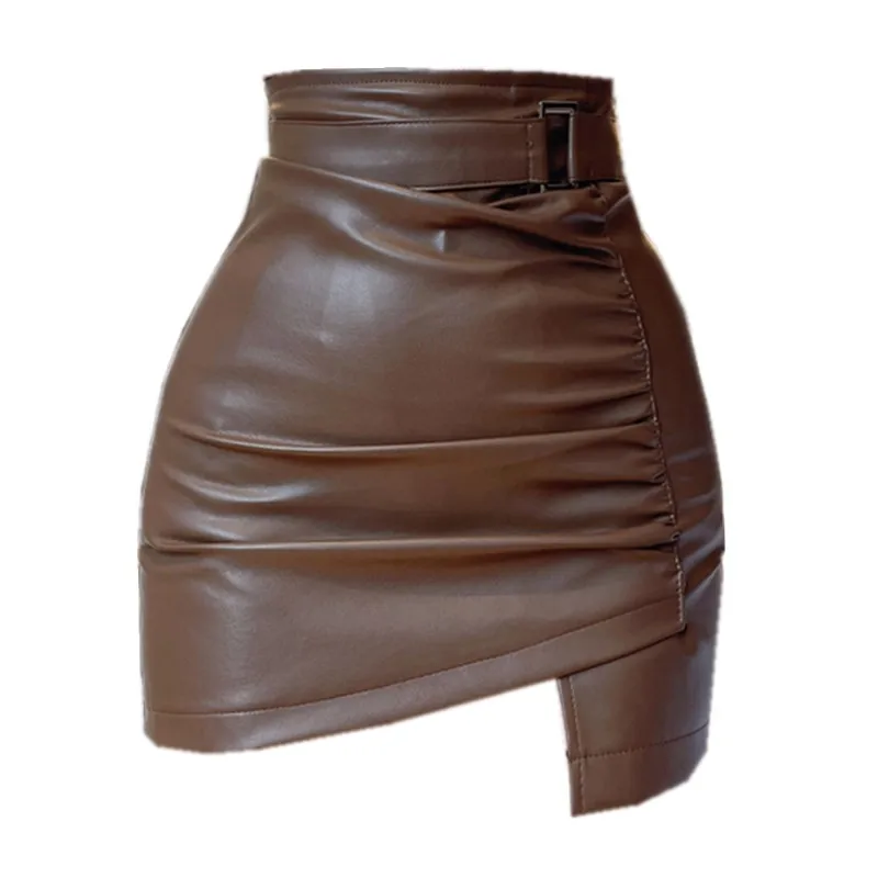 Ins Chic Fashion European Slim Ladies PU Leather Skirt Women High Waist Irregular Pleated Skirts
Ins Chic Fashion European Slim Ladies PU Leather Skirt Women High Waist Irregular Pleated Skirts