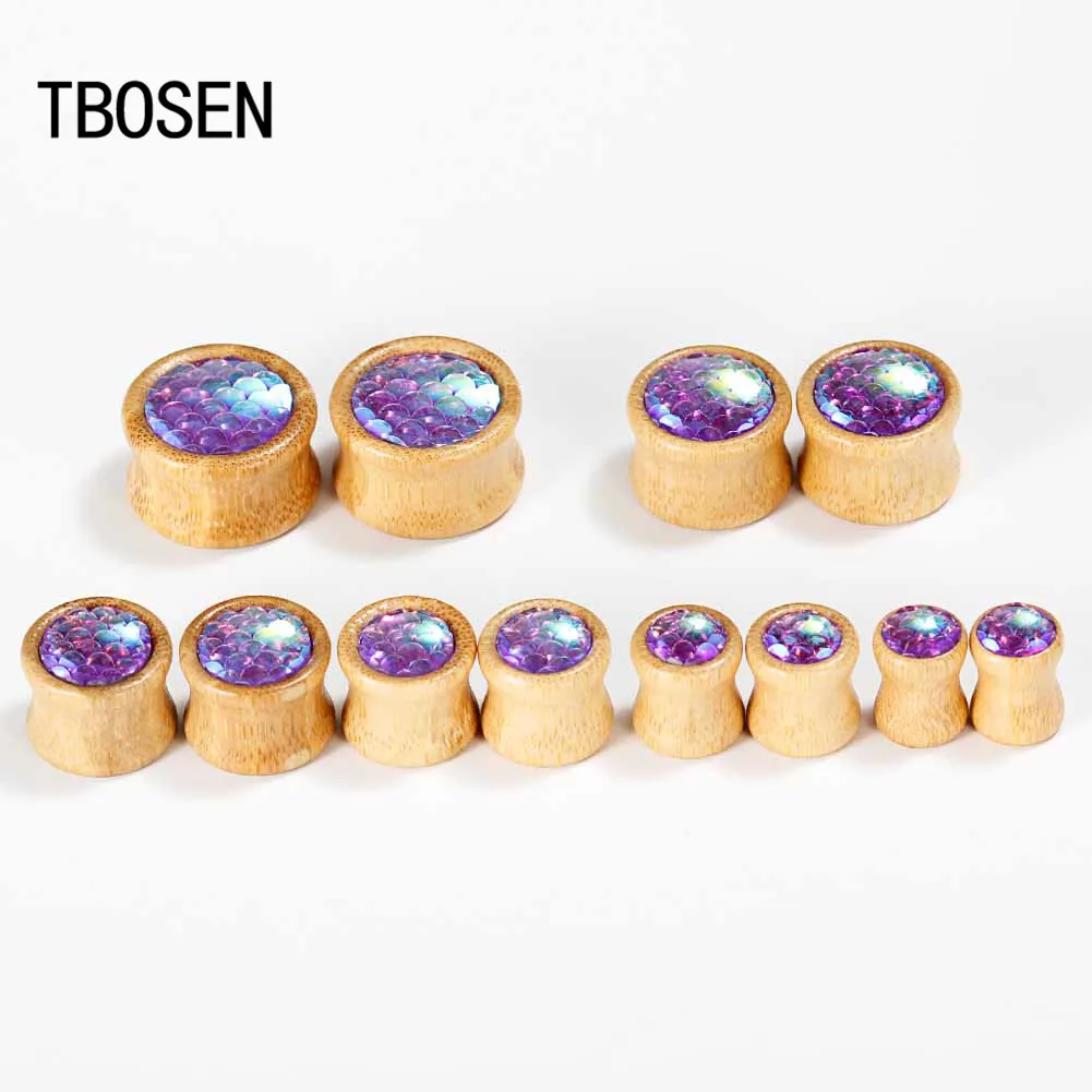 Bamboo Set Fish Scales Ear Piercing Tunnels Hollow Plugs Expanders Stretcher Studs Fashion Gift Flesh Jewelry For Women Men 2PCS
Bamboo Set Fish Scales Ear Piercing Tunnels Hollow Plugs Expanders Stretcher Studs Fashion Gift Flesh Jewelry For Women Men 2PCS