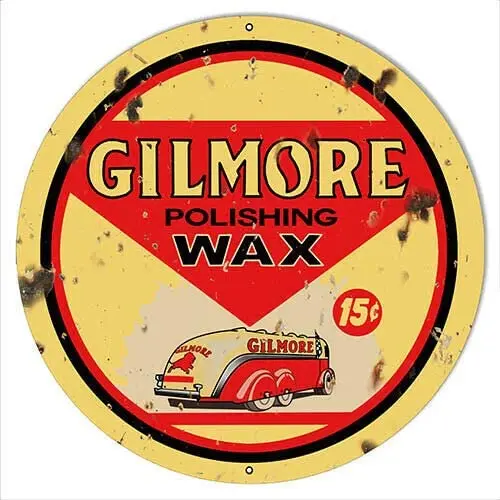Gilmore Wax Garage Shop Round Metal Tin Sign Suitable for Home and Kitchen Bar Cafe Garage Wall Decor Retro Vintage
Gilmore Wax Garage Shop Round Metal Tin Sign Suitable for Home and Kitchen Bar Cafe Garage Wall Decor Retro Vintage