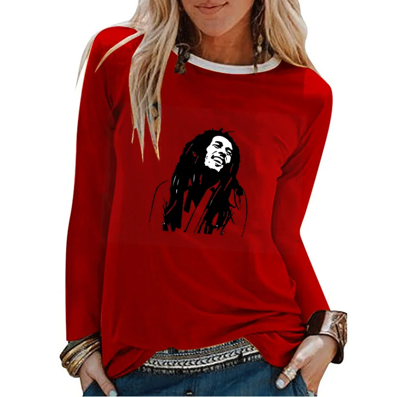 Fashion T-shirt Bob Marley 3D printing Harajuku casual long-sleeved round neck pullover summer top oversized breathable women's
Fashion T-shirt Bob Marley 3D printing Harajuku casual long-sleeved round neck pullover summer top oversized breathable women's