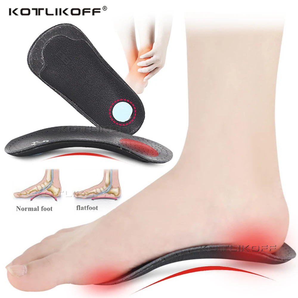 KOTLIKOFF Leather Orthotic Insole For Flat Feet Arch Support Pads O/X Leg Corrected Insoles Heel Pain Shoe Sole Insert 1 Pairs
KOTLIKOFF Leather Orthotic Insole For Flat Feet Arch Support Pads O/X Leg Corrected Insoles Heel Pain Shoe Sole Insert 1 Pairs