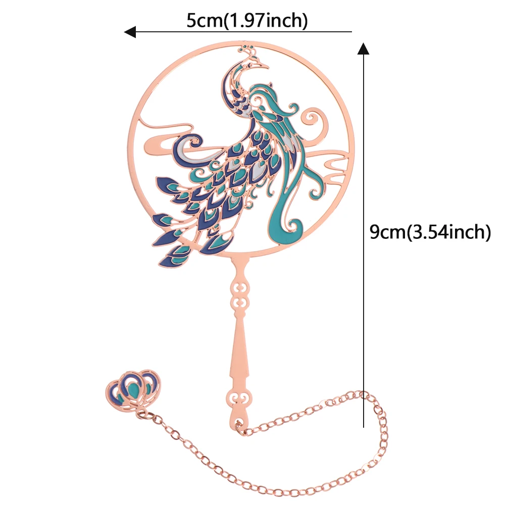 1PC Chinese Style Retro Brass Peacock Bookmark Group Fan Shape Book Clip Pagination Mark Metal Tassel School Office Stationery
1PC Chinese Style Retro Brass Peacock Bookmark Group Fan Shape Book Clip Pagination Mark Metal Tassel School Office Stationery