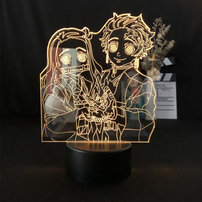 Светодиодный ночсветильник Kimetsu No Yaiba Tanjiro X Nezuko в японском стиле японского аниме Манга 3D, будильник, украшение с изменением цвета в помещении
Светодиодный ночсветильник Kimetsu No Yaiba Tanjiro X Nezuko в японском стиле японского аниме Манга 3D, будильник, украшение с изменением цвета в помещении