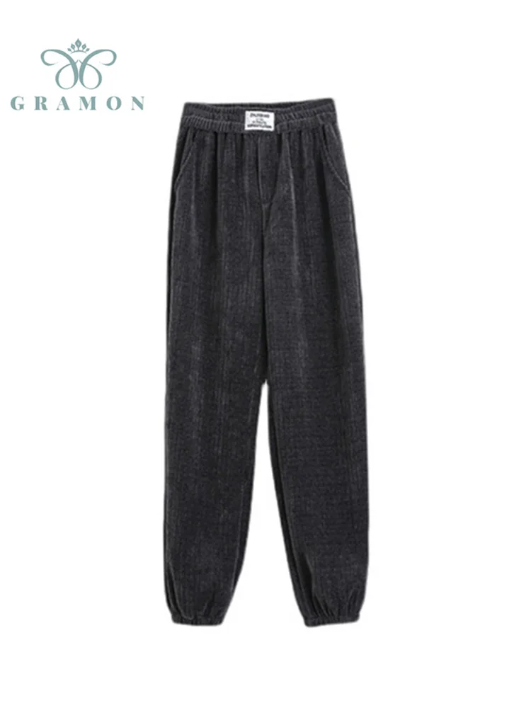 Sweatpants Joggers Women Autumn Corduroy Baggy Pants Oversized Elastic Waist Trousers Streetwear Fashion Casual Pantalon Female
Sweatpants Joggers Women Autumn Corduroy Baggy Pants Oversized Elastic Waist Trousers Streetwear Fashion Casual Pantalon Female