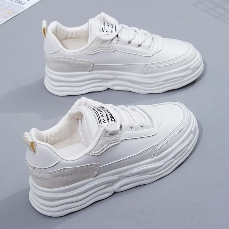Spring Leather Sneakers Women Platform White Shoes Waterproof 2021 Spring New Fashion Dad Shoes Flat Sneakers for Womens Summer
Spring Leather Sneakers Women Platform White Shoes Waterproof 2021 Spring New Fashion Dad Shoes Flat Sneakers for Womens Summer
