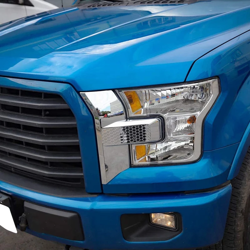 for Ford F150 F-150 2015 -2020 Car Front Bumper Headlight Grille Cover Trim Eyebrow Decoration Sticker Accessories
for Ford F150 F-150 2015 -2020 Car Front Bumper Headlight Grille Cover Trim Eyebrow Decoration Sticker Accessories