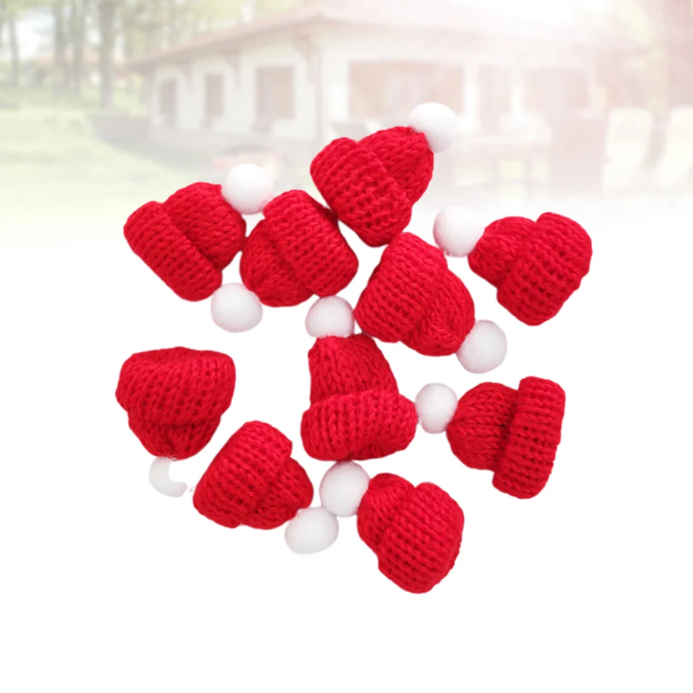 10PCS Knitted Small Christmas Hat Santa Claus Cap Christmas Hats Headdress Party Favors DIY Accessories (Red)
10PCS Knitted Small Christmas Hat Santa Claus Cap Christmas Hats Headdress Party Favors DIY Accessories (Red)