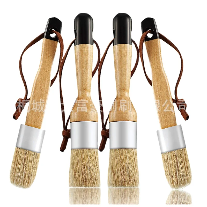Chalk and Wax Brushes Include Flat and Round Chalked Paint Brush with Bristles, Multi-Use Brushes(4 Pieces)
Chalk and Wax Brushes Include Flat and Round Chalked Paint Brush with Bristles, Multi-Use Brushes(4 Pieces)