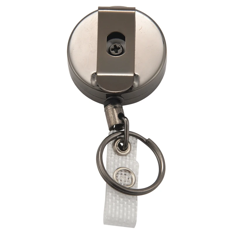 2 Pack Heavy Duty Retractable Badge Holder Reel,Metal ID Badge Holder with Belt Clip Key Ring for Name Card Keychain
2 Pack Heavy Duty Retractable Badge Holder Reel,Metal ID Badge Holder with Belt Clip Key Ring for Name Card Keychain