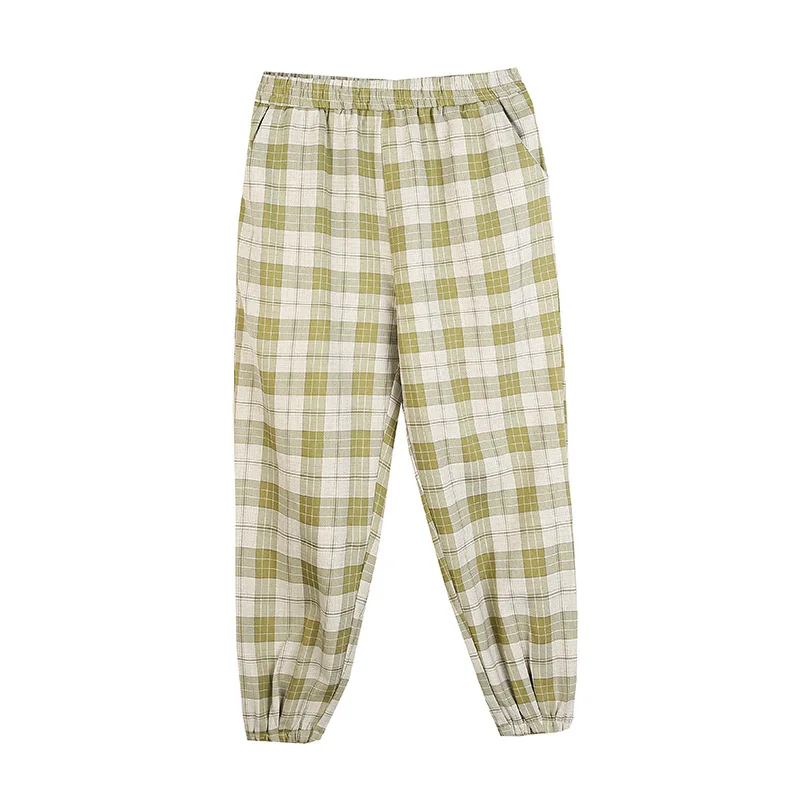 2021 spring new plus size women's 200 kg fat mm plaid loose high-waisted radish pants 
2021 spring new plus size women's 200 kg fat mm plaid loose high-waisted radish pants