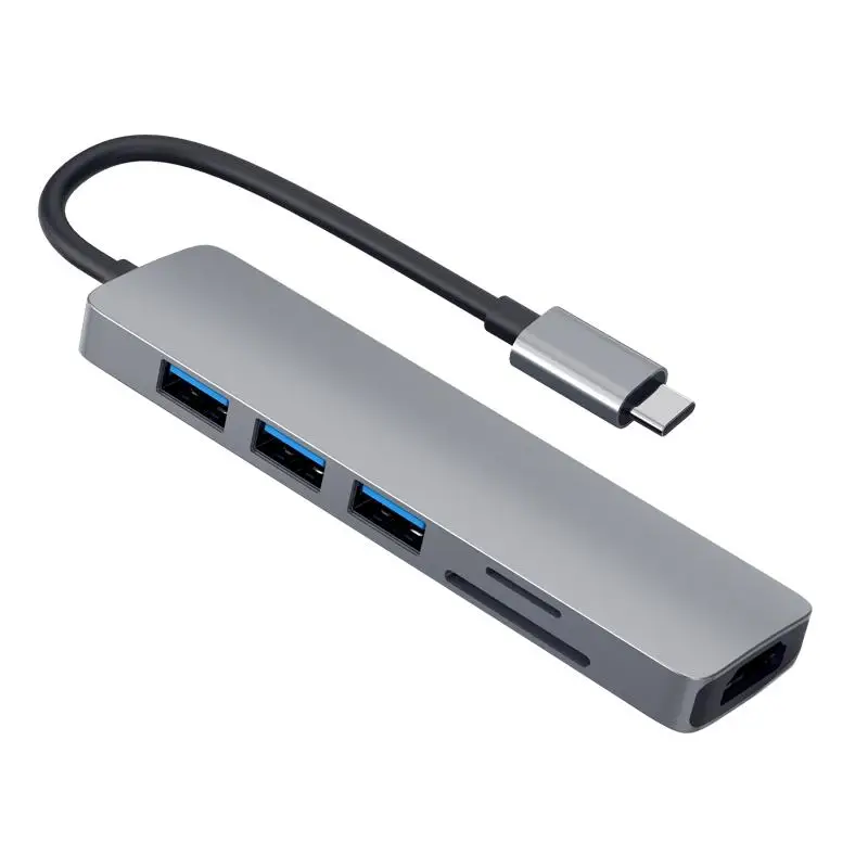 Aluminum Usb C Hub Multiport Adapter Type-c To Hdmi-compatible Usb 3.0 SD/TF Card Reader Docking Station For Laptop Notebook
Aluminum Usb C Hub Multiport Adapter Type-c To Hdmi-compatible Usb 3.0 SD/TF Card Reader Docking Station For Laptop Notebook