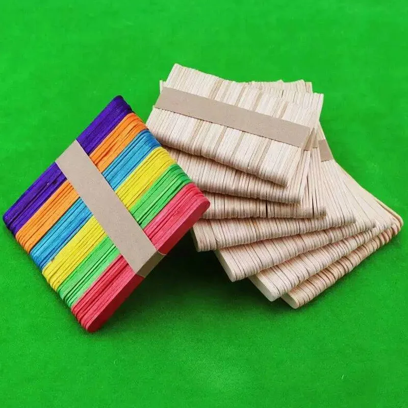 50pcs/lot Wooden Popsicle Sticks Kids Hand Crafts Art Ice Cream Lolly Cake Sticks DIY Puzzle Making Funny Children Toy Gifts 
50pcs/lot Wooden Popsicle Sticks Kids Hand Crafts Art Ice Cream Lolly Cake Sticks DIY Puzzle Making Funny Children Toy Gifts