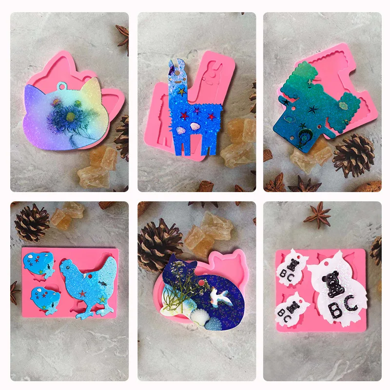 Shiny Keychain Silicone Mold Alpaca Owl Pendant Grinding Tool DIY Chocolate Baking Animal Mold Crystal Tool Silicone
Shiny Keychain Silicone Mold Alpaca Owl Pendant Grinding Tool DIY Chocolate Baking Animal Mold Crystal Tool Silicone