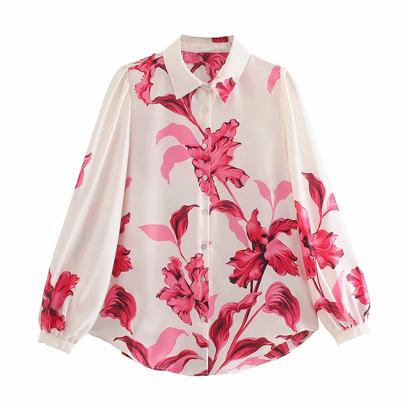 2021 Women Autumn Fashion Floral Print Single Breasted Blouses Vintage Lapel Collar Long Sleeve Female Shirt Chic Tops
2021 Women Autumn Fashion Floral Print Single Breasted Blouses Vintage Lapel Collar Long Sleeve Female Shirt Chic Tops