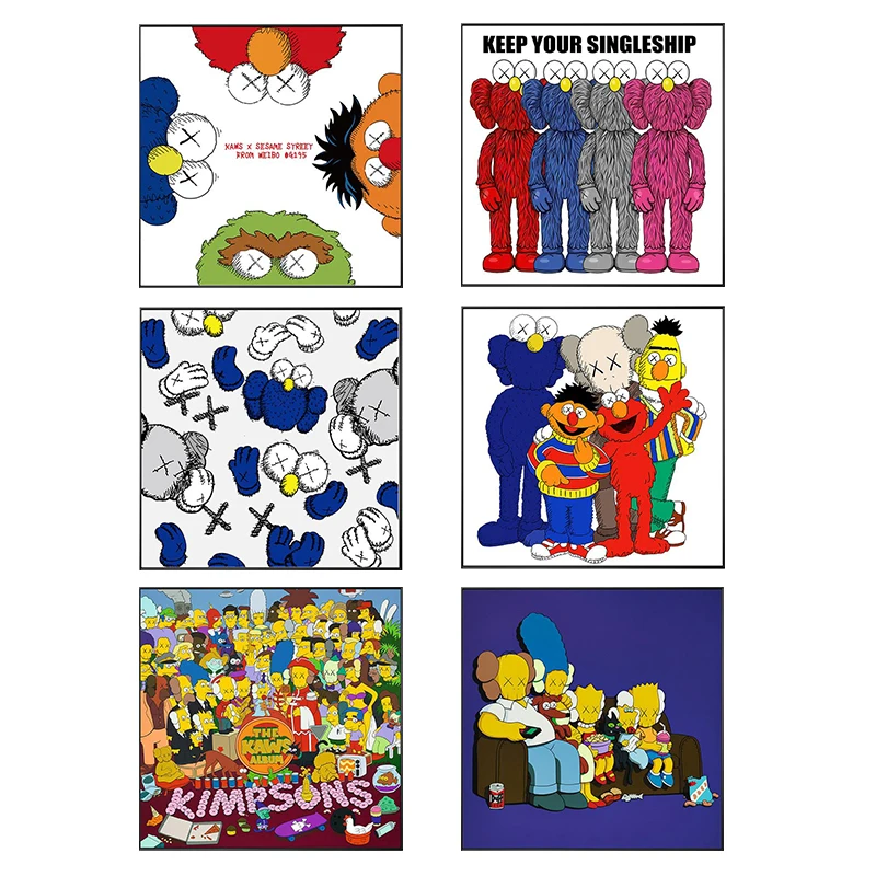 Cartoon Anime Canvas Painting Sesame Street Simpson Posters and Prints Print Mural Pictures Children's Room Home Wall Decoration
Cartoon Anime Canvas Painting Sesame Street Simpson Posters and Prints Print Mural Pictures Children's Room Home Wall Decoration