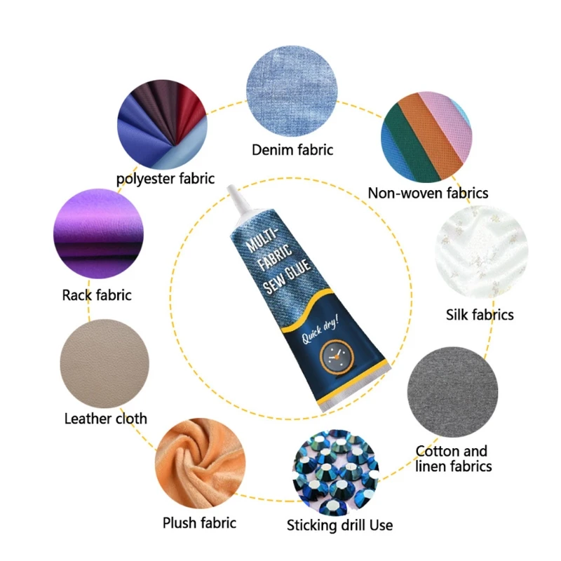 Liquid Glue Instant Fabric Leather Fast Drying Glue Ultra-stick Sew Glue Kit Secure Stitch Liquid Sewing Supplies
Liquid Glue Instant Fabric Leather Fast Drying Glue Ultra-stick Sew Glue Kit Secure Stitch Liquid Sewing Supplies