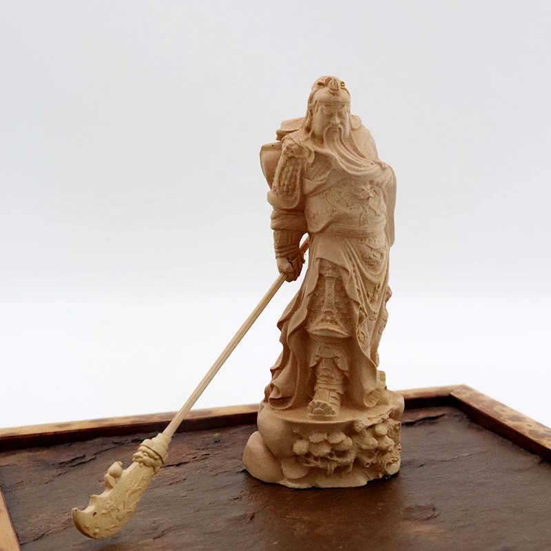 New Boxwood Carving Sculpture Home Decoration Solid Wood Buddha Statue Guanyin Guan Yu Ornament Guan Gong Wood Carving
New Boxwood Carving Sculpture Home Decoration Solid Wood Buddha Statue Guanyin Guan Yu Ornament Guan Gong Wood Carving