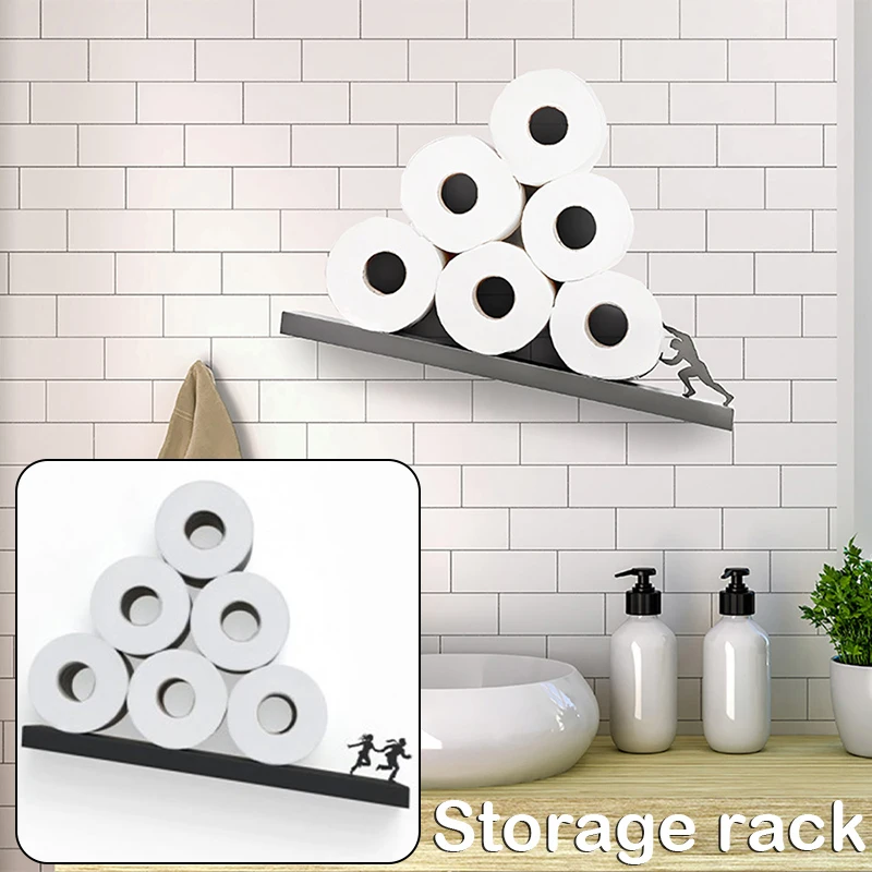 Toilet Roll Paper Holder Creative Stainless Steel Bathroom Tissue Storage Rack Bathroom Accessories DSS899
Toilet Roll Paper Holder Creative Stainless Steel Bathroom Tissue Storage Rack Bathroom Accessories DSS899