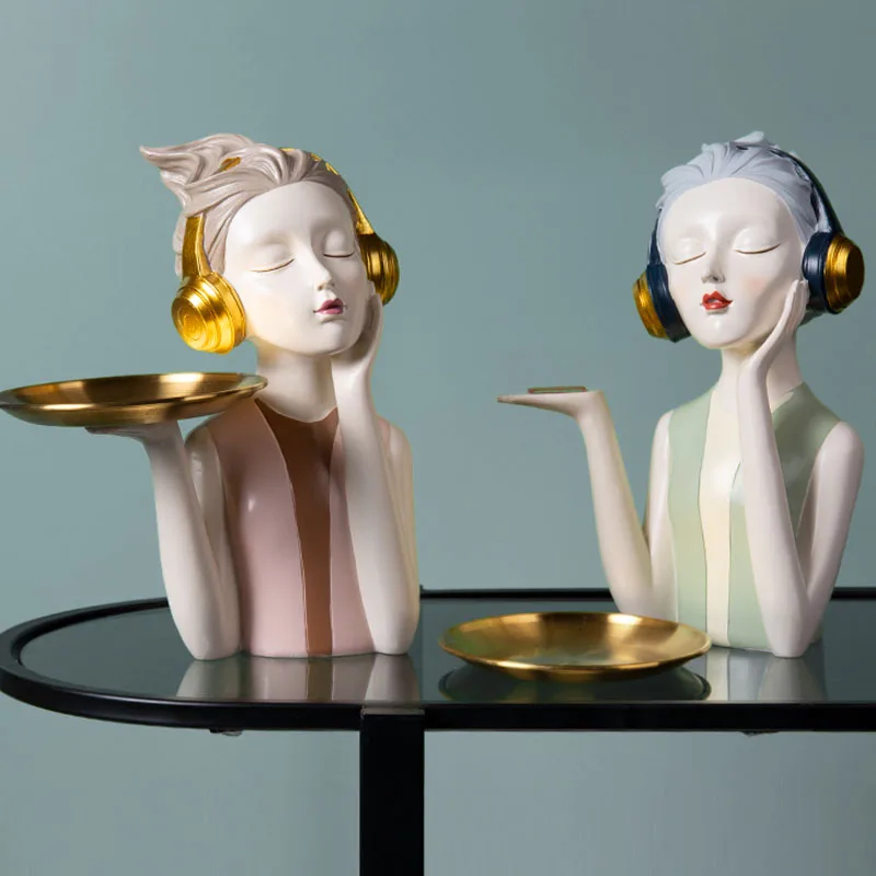Fashion Resin Music Girl Sculpture Ornaments Nordic Decoration Home Living Room Office Desktop Statue Crafts Gift for Girlfriend
Fashion Resin Music Girl Sculpture Ornaments Nordic Decoration Home Living Room Office Desktop Statue Crafts Gift for Girlfriend
