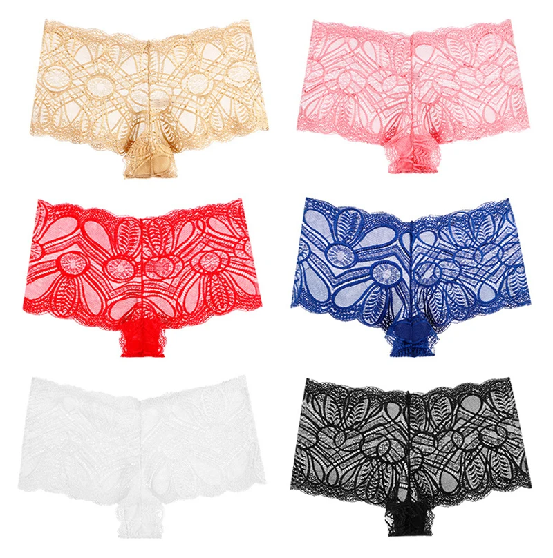 

Women's Underwear Lace Panties Sexy Lingerie Casual Briefs Set Seamless Boyshort Female Underpants Lace Thong Intimates