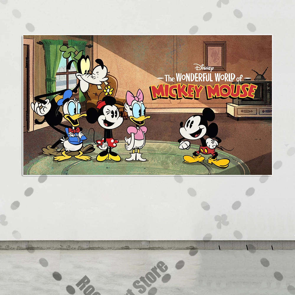 Disney Mickey Mouse Cartoon Canvas Painting The Wonderful World Animation Poster And Print Kids Room Wall Art Home Decoration
Disney Mickey Mouse Cartoon Canvas Painting The Wonderful World Animation Poster And Print Kids Room Wall Art Home Decoration