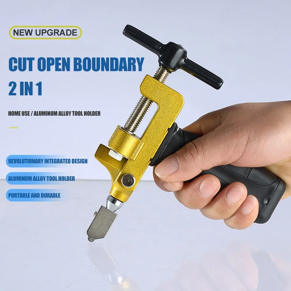 2 In 1 Manual Glass Cutter Portable Handheld Ceramic Tile Opener Divider Multifunctional Diamond Cutting Durable Hand Tools
2 In 1 Manual Glass Cutter Portable Handheld Ceramic Tile Opener Divider Multifunctional Diamond Cutting Durable Hand Tools