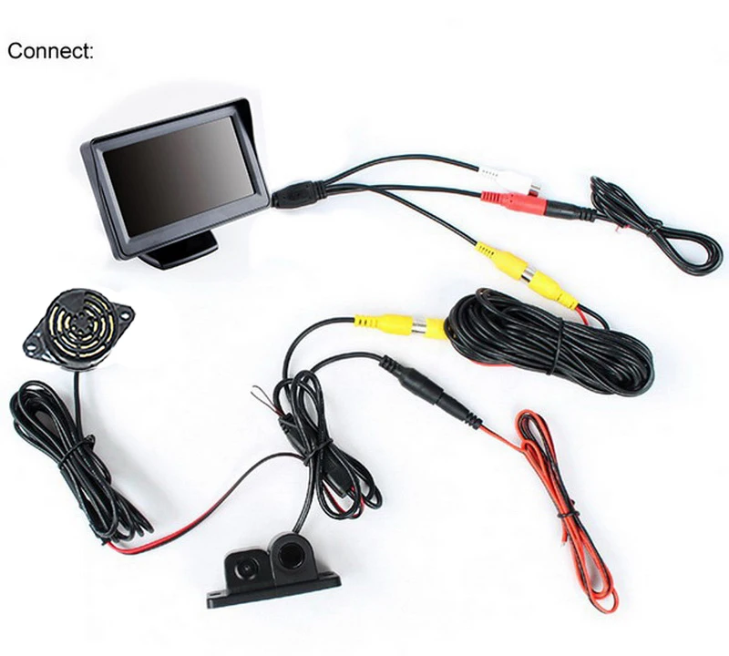 Nice 3 in 1 LED Car Reverse Backup Video Parking Sensor Radar System Rear View Parking Camera 1 sensor 4.3 inch monitor
Nice 3 in 1 LED Car Reverse Backup Video Parking Sensor Radar System Rear View Parking Camera 1 sensor 4.3 inch monitor