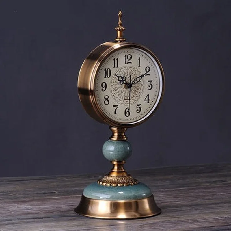 Американские Ретро винтажные часы для гостиной стола классицизма