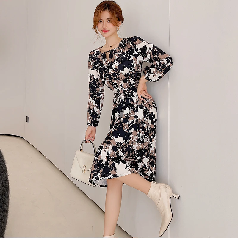 Женское винтажное Деловое платье YATWAVS Элегантное повседневное платье-трапеция с