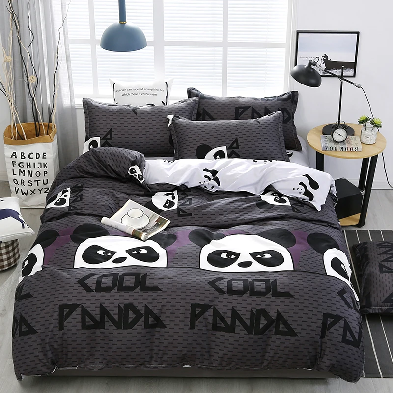 Black White Panda Cute Kids Cartoon Luxury Comforter Bedding Set Animal Modern King Queen Twin Size Bed Linen Duvet Cover Set
Black White Panda Cute Kids Cartoon Luxury Comforter Bedding Set Animal Modern King Queen Twin Size Bed Linen Duvet Cover Set