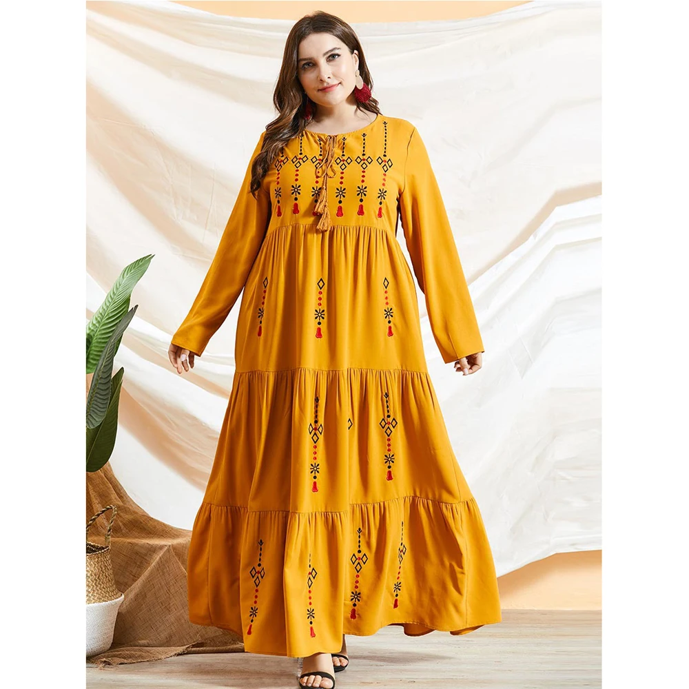 Plus Size Muslim Women Embroidery Long Maxi Dress Dubai Abaya Kaftan Islamic Loose Robe Clothing Caftan Arab Gown Party Ramadan
Plus Size Muslim Women Embroidery Long Maxi Dress Dubai Abaya Kaftan Islamic Loose Robe Clothing Caftan Arab Gown Party Ramadan