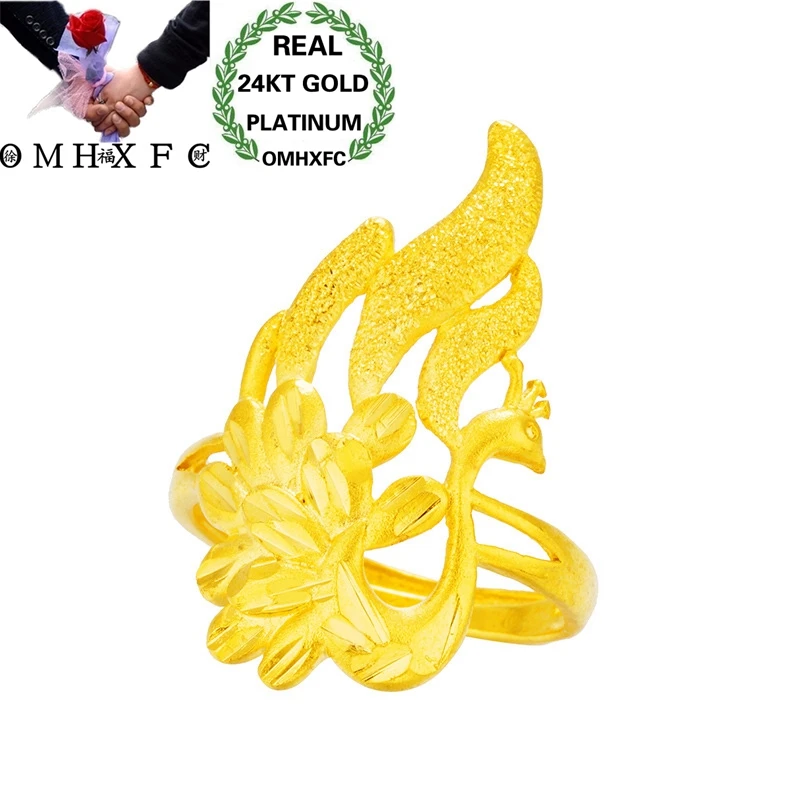 OMHXFC Wholesale European Fashion Hot Jewelry Woman Female Party Birthday Wedding Gift Peacock Phoenix Open 24KT Gold Ring RI181
OMHXFC Wholesale European Fashion Hot Jewelry Woman Female Party Birthday Wedding Gift Peacock Phoenix Open 24KT Gold Ring RI181