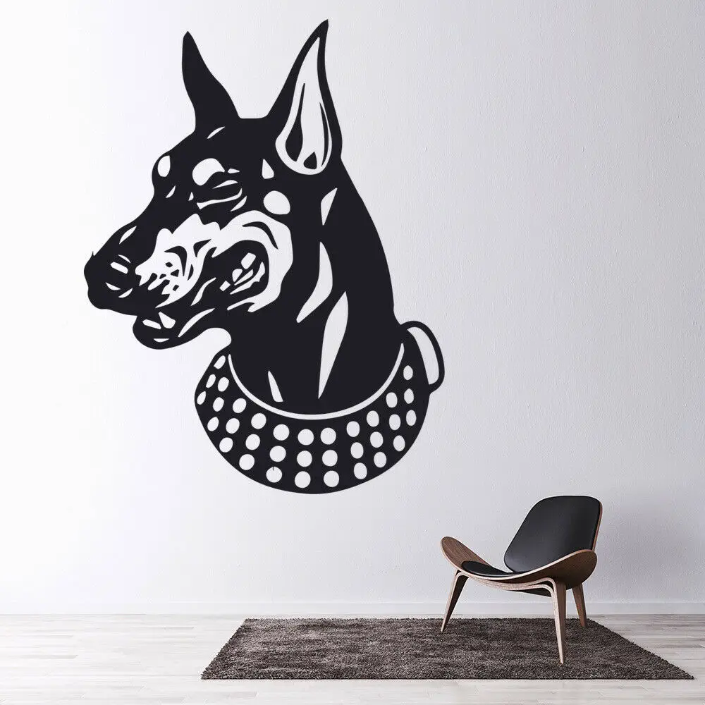 Doberman Dog Wall Sticker Dog's Head Art Mural Living Room Pets Shop Interior Decoration Door Window Vinyl Decals Wallpaper Q129
Doberman Dog Wall Sticker Dog's Head Art Mural Living Room Pets Shop Interior Decoration Door Window Vinyl Decals Wallpaper Q129