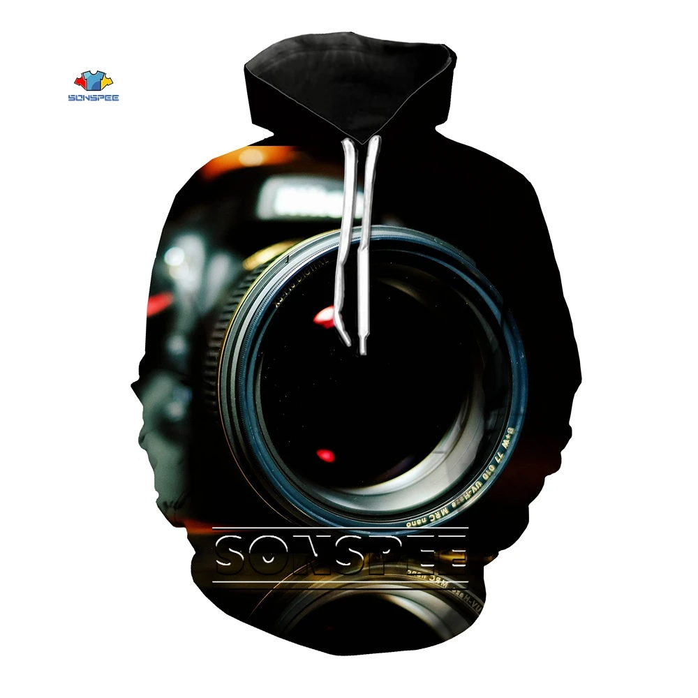 SONSPEE Men's 3D Print Hoodie Funny Camera Men Clothing Casual Hip Hop Long Sleeve Sweatshirt Autum Pullover Jacket Tops
SONSPEE Men's 3D Print Hoodie Funny Camera Men Clothing Casual Hip Hop Long Sleeve Sweatshirt Autum Pullover Jacket Tops