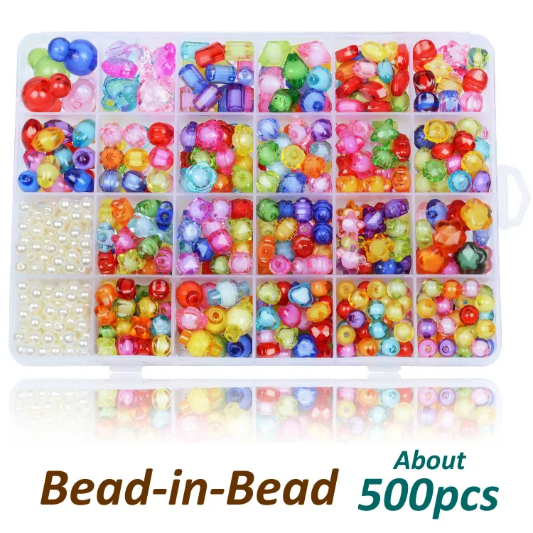 500PCS Kids DIY Beads Girls Plastic Pop Beads for Kids DIY Toys Girls DIY Jewelry Toys DIY Necklace Bracelet Headband Kit 
500PCS Kids DIY Beads Girls Plastic Pop Beads for Kids DIY Toys Girls DIY Jewelry Toys DIY Necklace Bracelet Headband Kit
