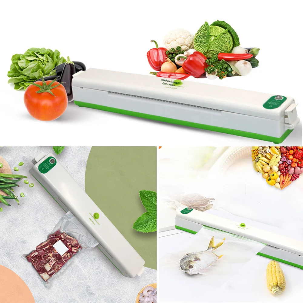 EU US Household Food Vacuum Sealer Packaging Machine Film Sealer Vacuum Packer Keep Food Fresh Vacuum Food Sealing New
EU US Household Food Vacuum Sealer Packaging Machine Film Sealer Vacuum Packer Keep Food Fresh Vacuum Food Sealing New