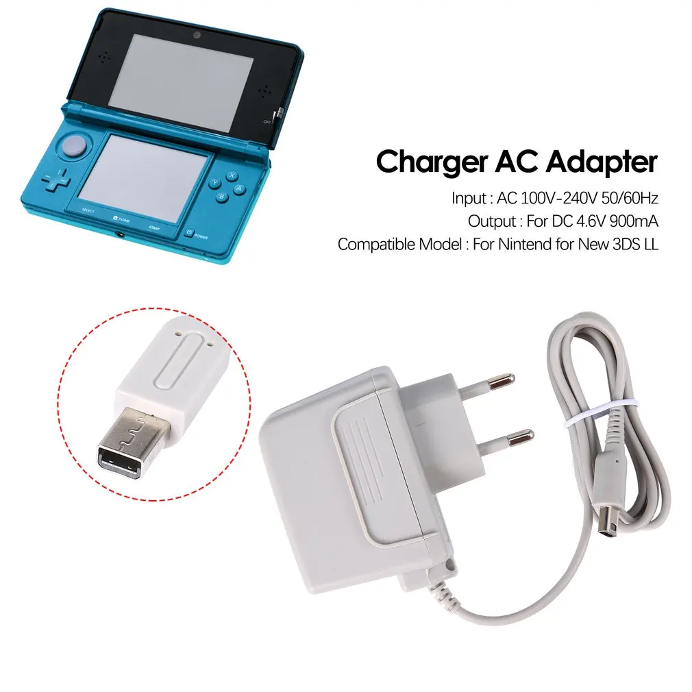 

EU Charger AC Adapter voor Nintendo voor nieuwe 3DS XL LL voor DSi DSi XL 2DS 3DS 3DS XL