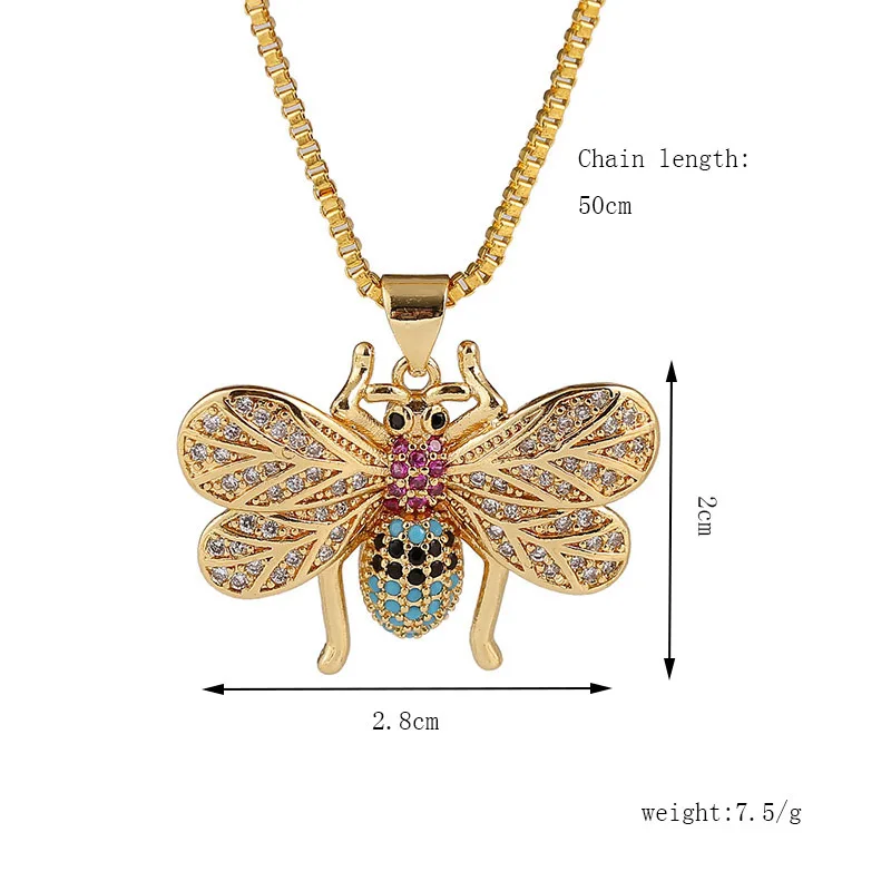 Bee Necklaces for Women Jewelry Fashion 2020 Stainless Steel Crystal Long Gold Color Statement Necklace mujer moda
Bee Necklaces for Women Jewelry Fashion 2020 Stainless Steel Crystal Long Gold Color Statement Necklace mujer moda