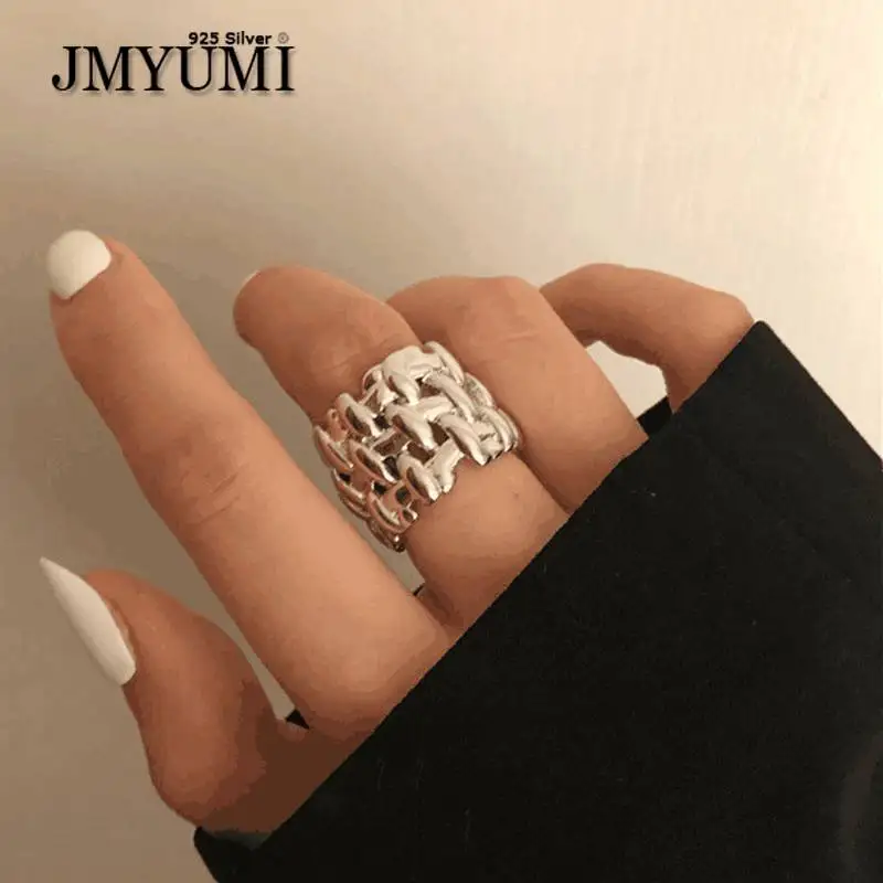 JMYUMI 925 Sterling Silver Width Rings for Women Couple New Fashion Creative Vintage Winding Geometric Punk Party Jewelry Gifts
JMYUMI 925 Sterling Silver Width Rings for Women Couple New Fashion Creative Vintage Winding Geometric Punk Party Jewelry Gifts