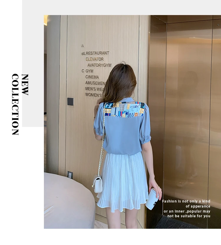 Women's Blouses Short Sleeve Tops Casual Blouses Polo Shirts Fashion Top Solid Color Shirt Chiffon Printing Loose Summer
Women's Blouses Short Sleeve Tops Casual Blouses Polo Shirts Fashion Top Solid Color Shirt Chiffon Printing Loose Summer