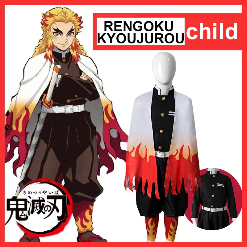 Chlidren Demon Slayer Kimetsu no Yaiba Uniforms Halloween Party Rengoku Kyoujurou Cosplay Costumes Kimono Wigs For Boys Girls
Chlidren Demon Slayer Kimetsu no Yaiba Uniforms Halloween Party Rengoku Kyoujurou Cosplay Costumes Kimono Wigs For Boys Girls