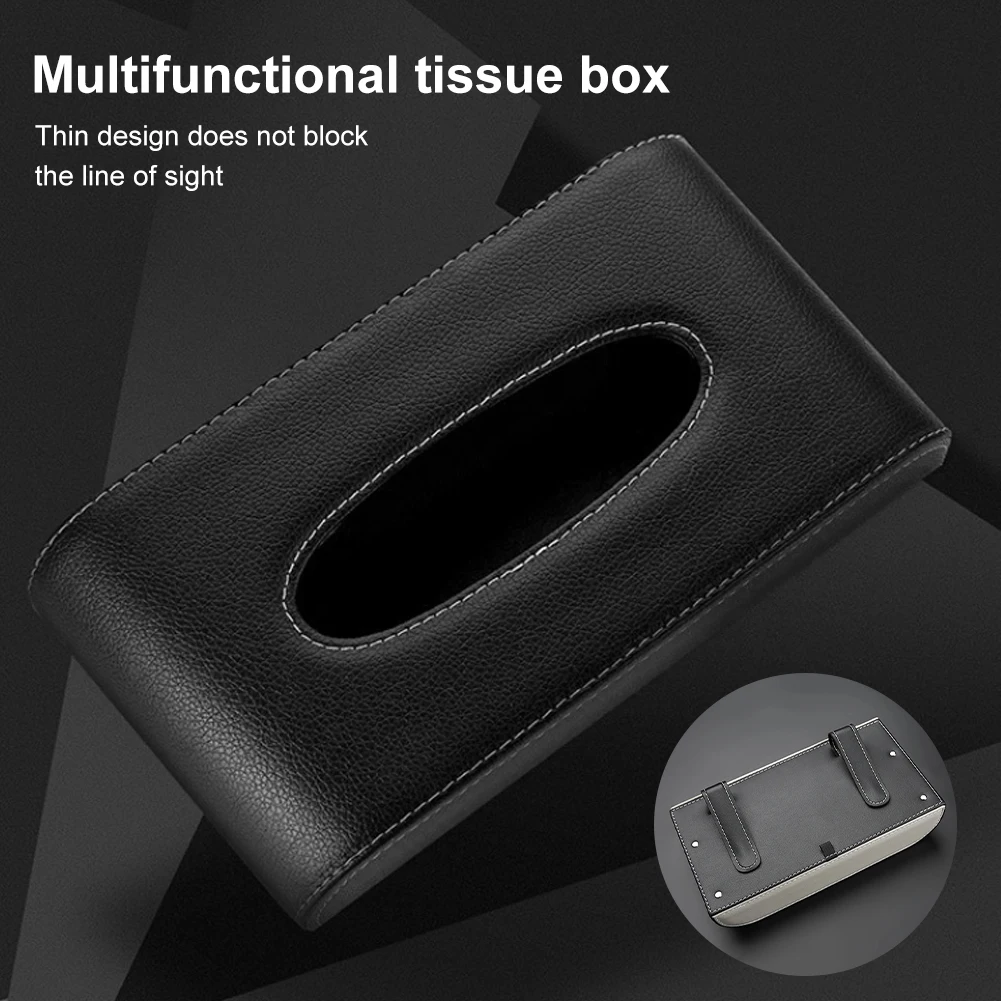 Car Leather Tissue Box Towel Sets Car Sun Visor Tissue Box Holder Auto Interior Storage Decoration Removable Paper Napkin Box
Car Leather Tissue Box Towel Sets Car Sun Visor Tissue Box Holder Auto Interior Storage Decoration Removable Paper Napkin Box
