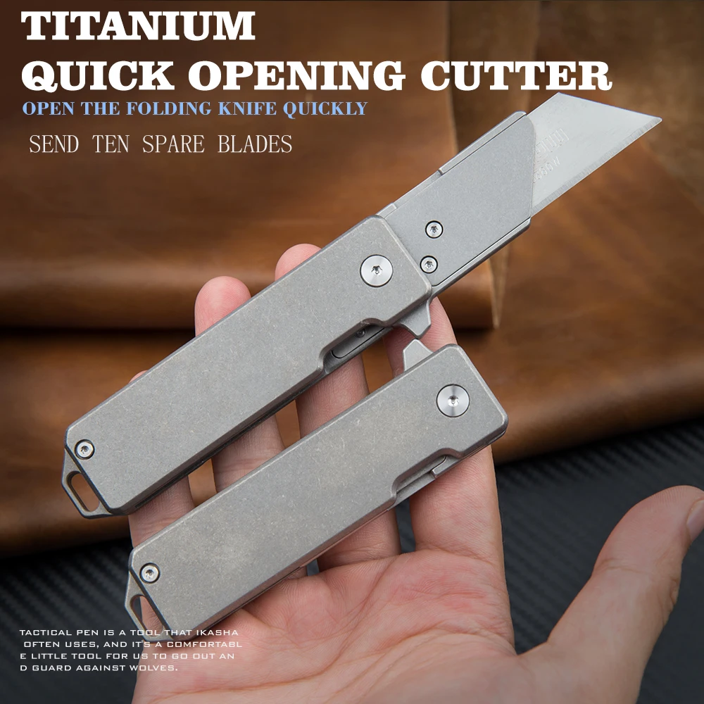 Titanium Folding Knife Multi-functional Emergency Medical EDC High Hardness Portable Outdoor Rescue Tool Knife
Titanium Folding Knife Multi-functional Emergency Medical EDC High Hardness Portable Outdoor Rescue Tool Knife