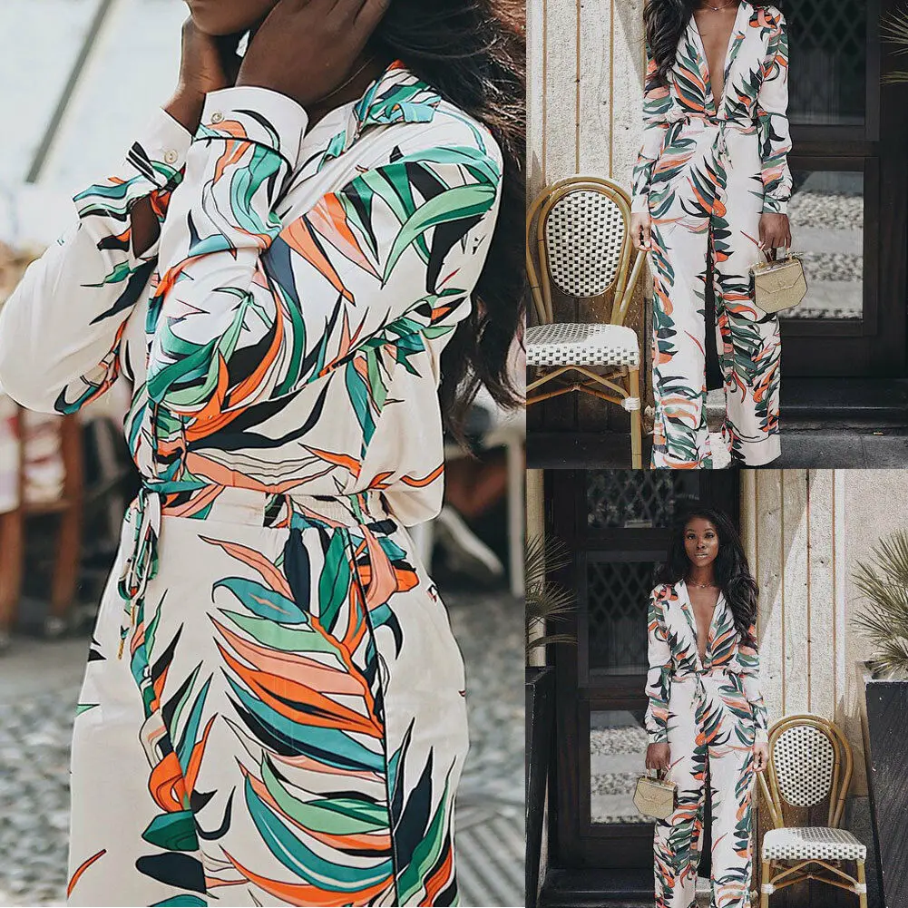 VS&LLWQ Women's Boho Long Sleeve V Neck Flower Printed Bodycon Jumpsuit Ladies Holiday Party Long Pants Jumpsuit Romper 2020 Hot
VS&LLWQ Women's Boho Long Sleeve V Neck Flower Printed Bodycon Jumpsuit Ladies Holiday Party Long Pants Jumpsuit Romper 2020 Hot