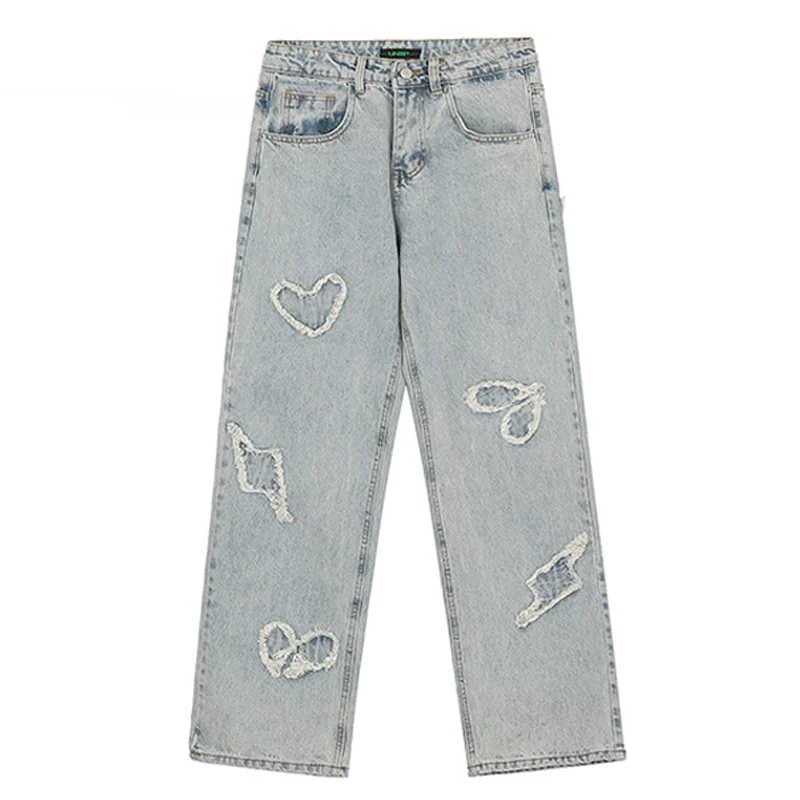 Hip Hop Men's Denim Pants 2021 Winter Washed Distressed Straight Jeans Trousers Harajuku Punk Embroidery Jeans Women Streetwear
Hip Hop Men's Denim Pants 2021 Winter Washed Distressed Straight Jeans Trousers Harajuku Punk Embroidery Jeans Women Streetwear