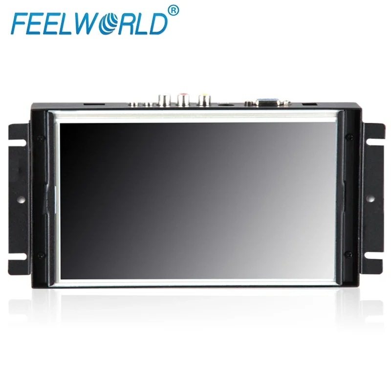 

FEELWORLD P839-9AHT 8 дюймов 800x480 TFT LCD с открытой рамкой металлический сенсорный экран промышленный монитор с HDMI,AV1,AV2, аудио, VGA входы