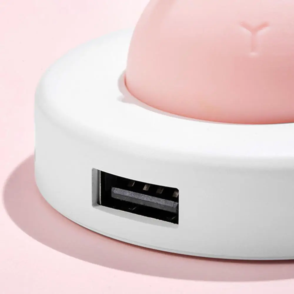 Mini Cute Cartoon Animal Shape 4 USB Ports Hub Extension Cable Splitter with LED Night Light for Computer Mobile Phone
Mini Cute Cartoon Animal Shape 4 USB Ports Hub Extension Cable Splitter with LED Night Light for Computer Mobile Phone